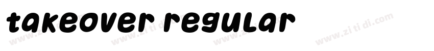 Takeover Regular字体转换